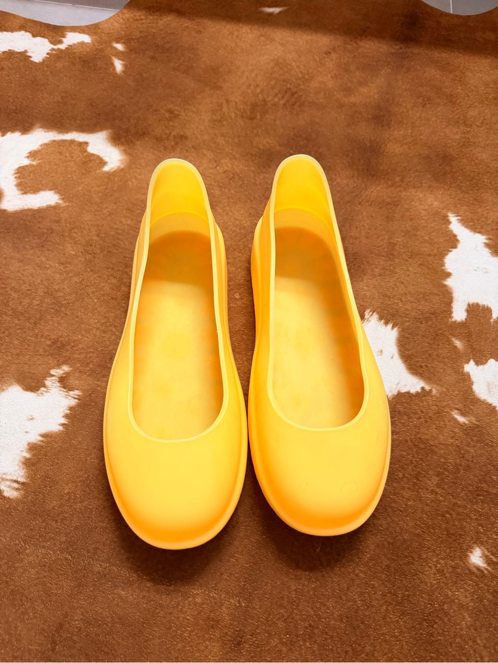 UGG Sunny orange rubber slip-on slickers for boots